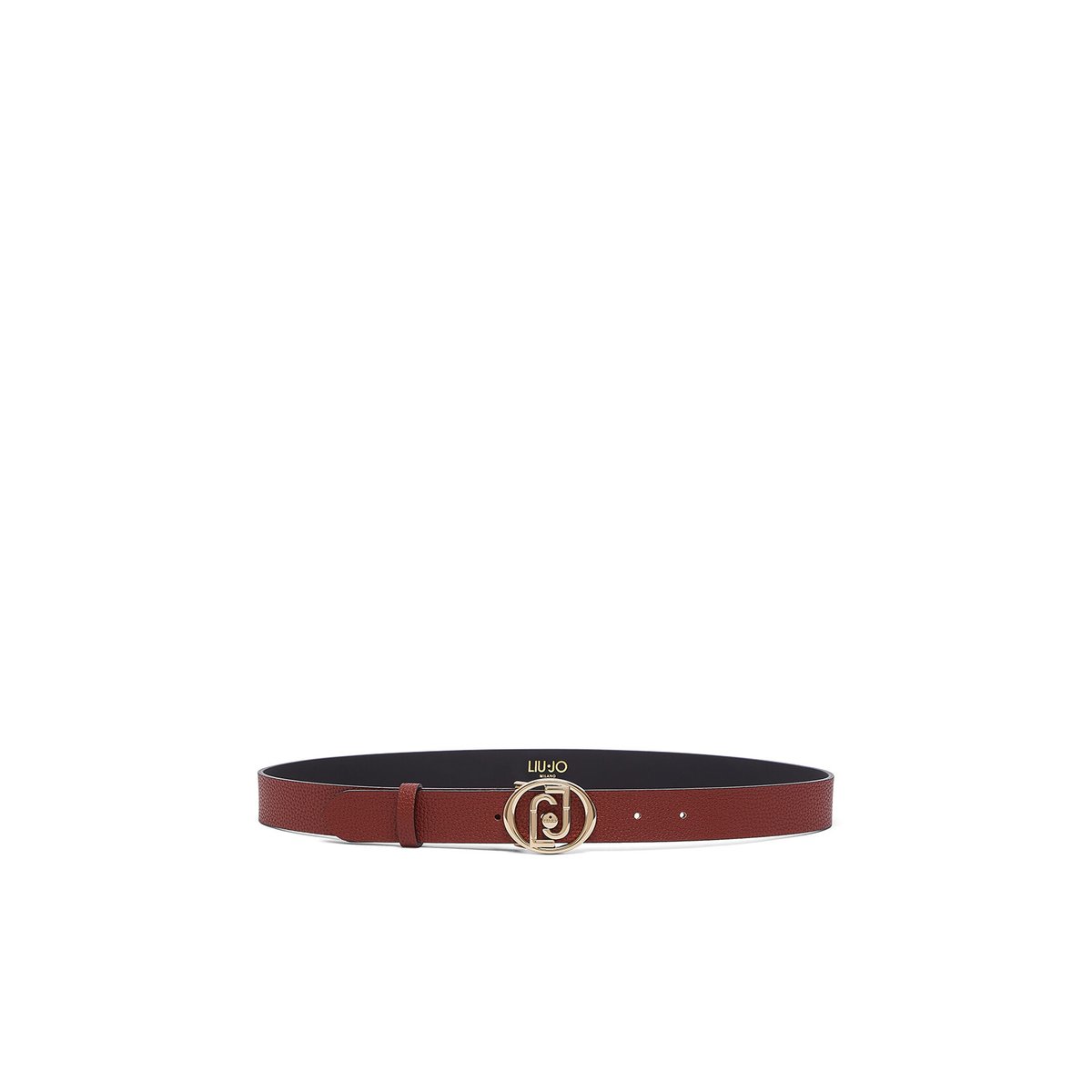 Ceinture avec logo rond rouge, LIU JO