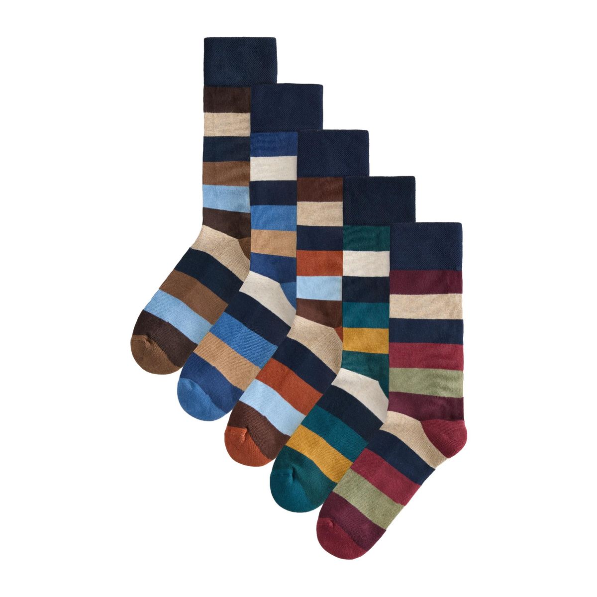 Chaussettes confortables et rembourrées bleu/rouge/vert, NEXT