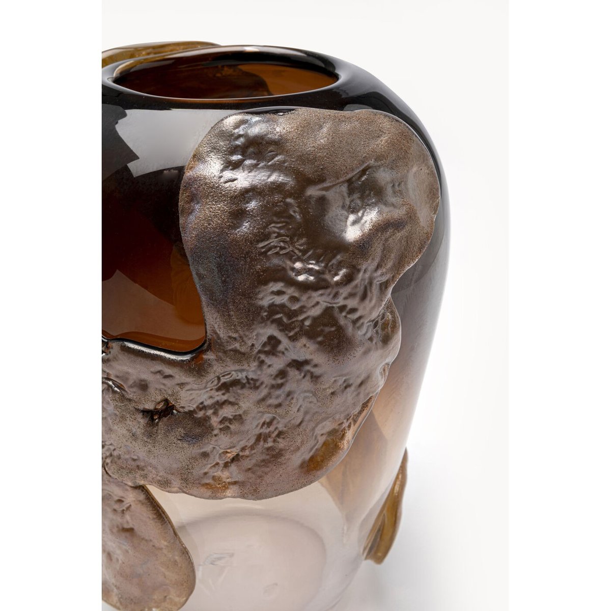 Vase en verre texturé, PICO marron, KARE DESIGN