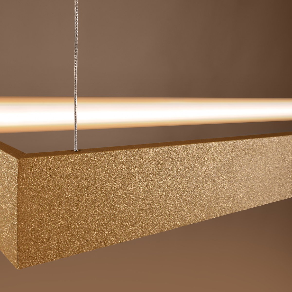 Lustre Aluminium Doré LED 1 Tuula doré, EDEN