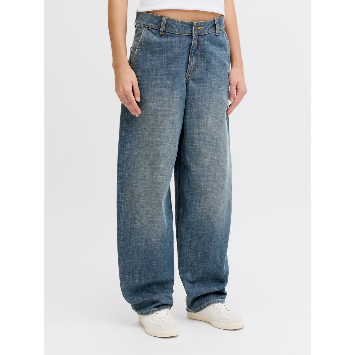 Jeans À Coupe Tonneau medium blue denim, JJXX