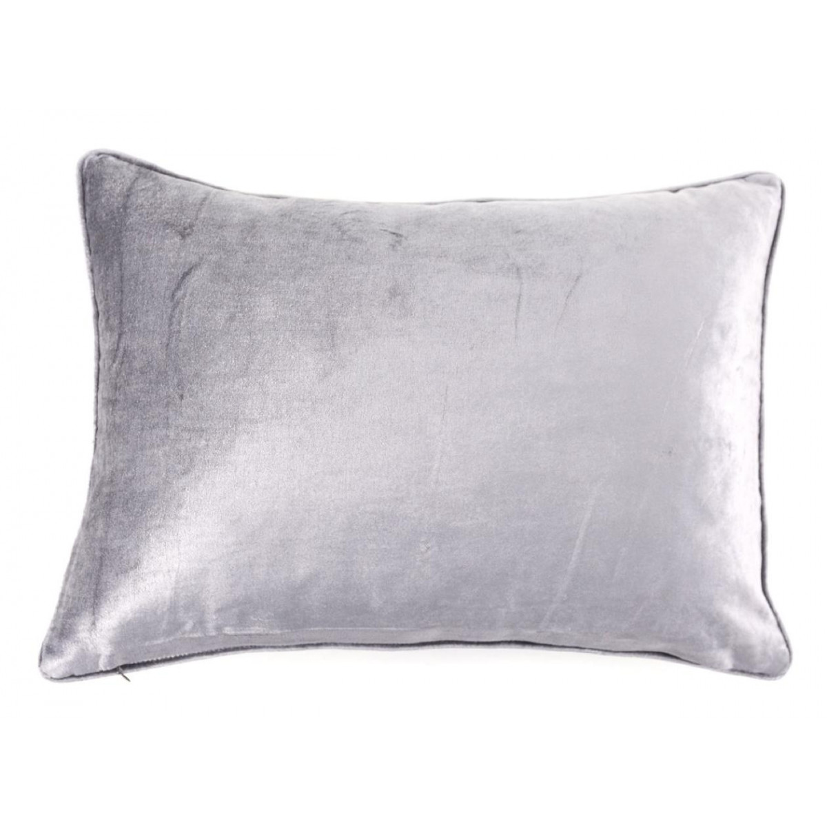 Coussin Coton Viscose Gris 30x50cm - gris, DECORATION D’AUTREFOIS
