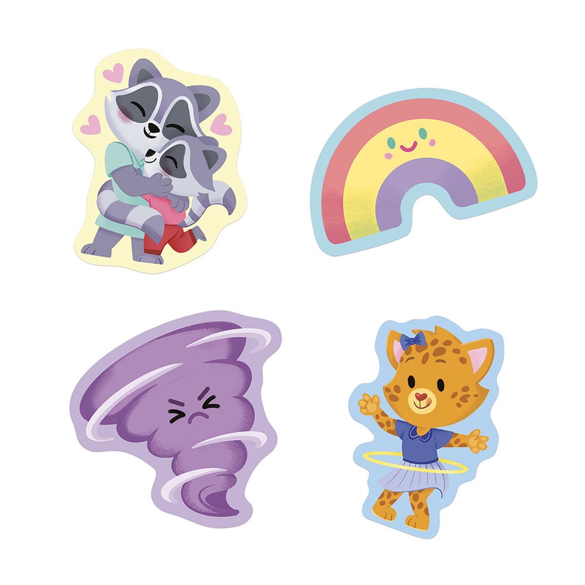 Gommettes Les Émotions - Pack 100 Stickers couleur unique, JANOD