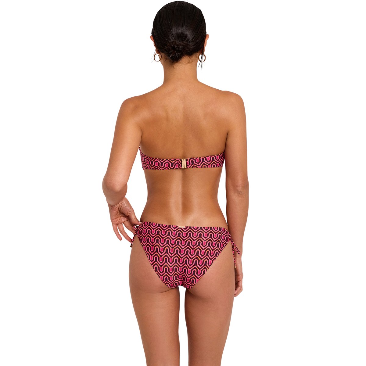 Haut maillot de bain bandeau KALEIDO fuchsia, SELMARK MARE