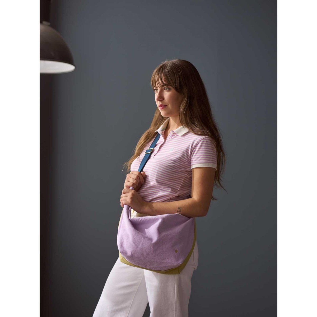 Sac demi-lune Tricolo lilas, LA CERISE SUR LE GATEAU