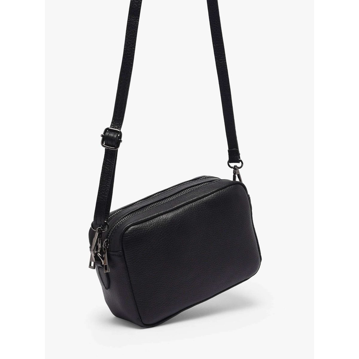 Sac bandoulière Caviar cuir nero, MILANO
