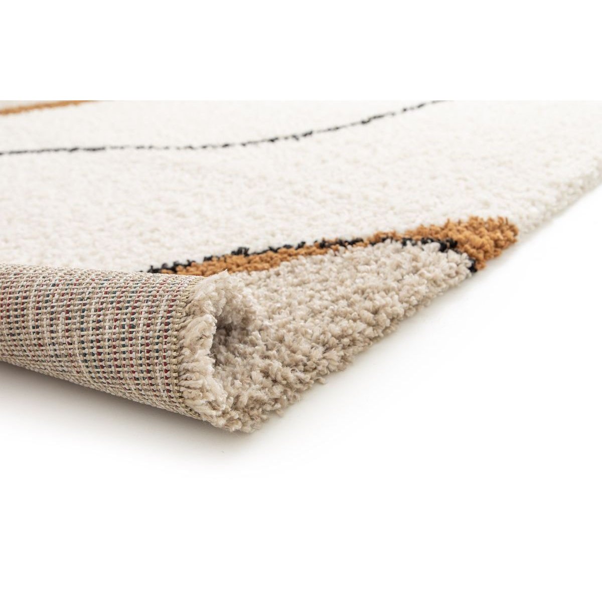 Tapis poils poils longs style , LALOU beige, BOBOCHIC