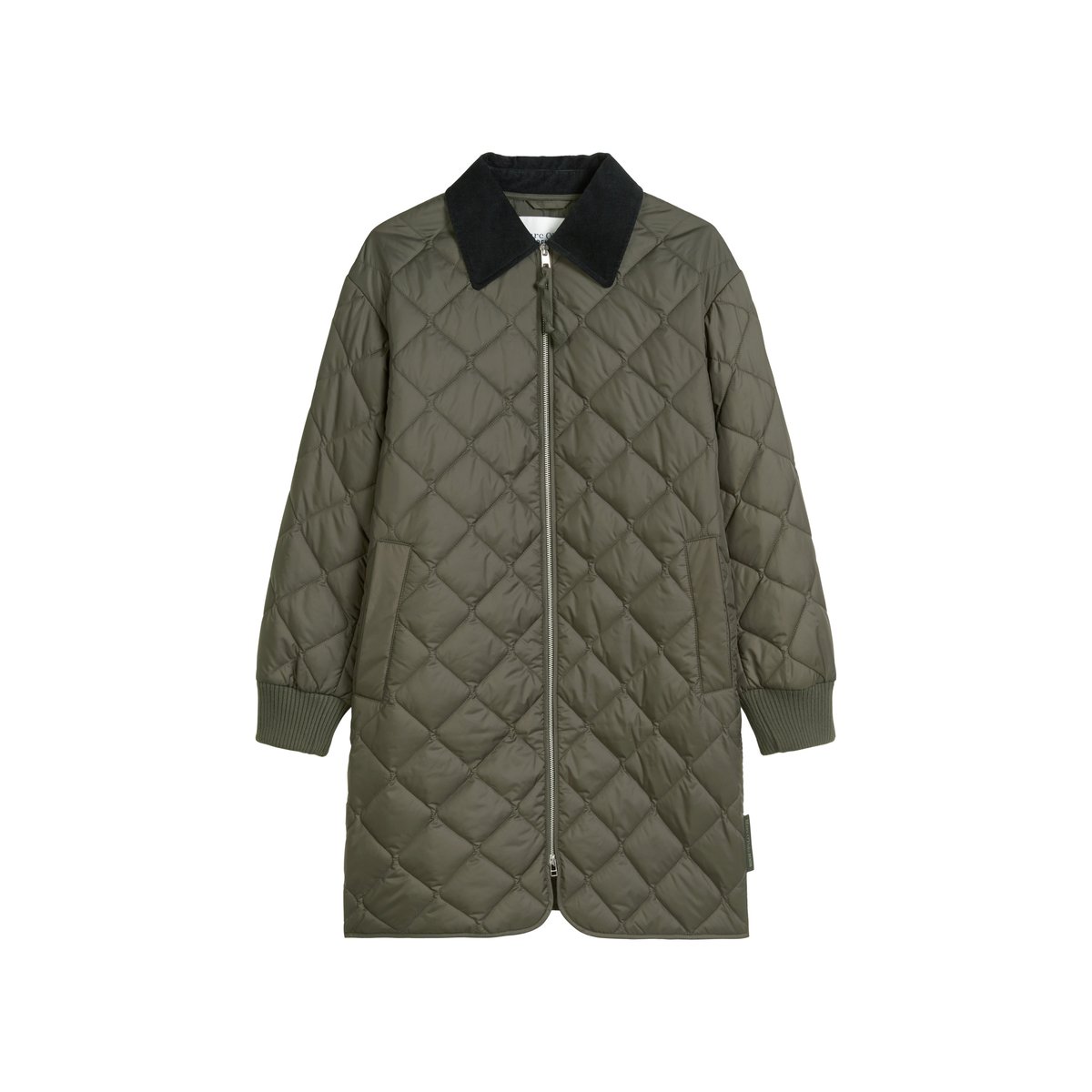 Manteau matelassé léger relaxed en polyester recyclé noir, MARC O’POLO DENIM