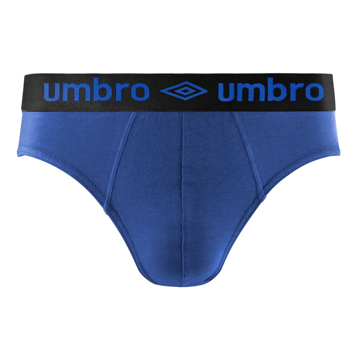 Lot De 3 Slips Coton bleu/noir/gris/blanc, UMBRO