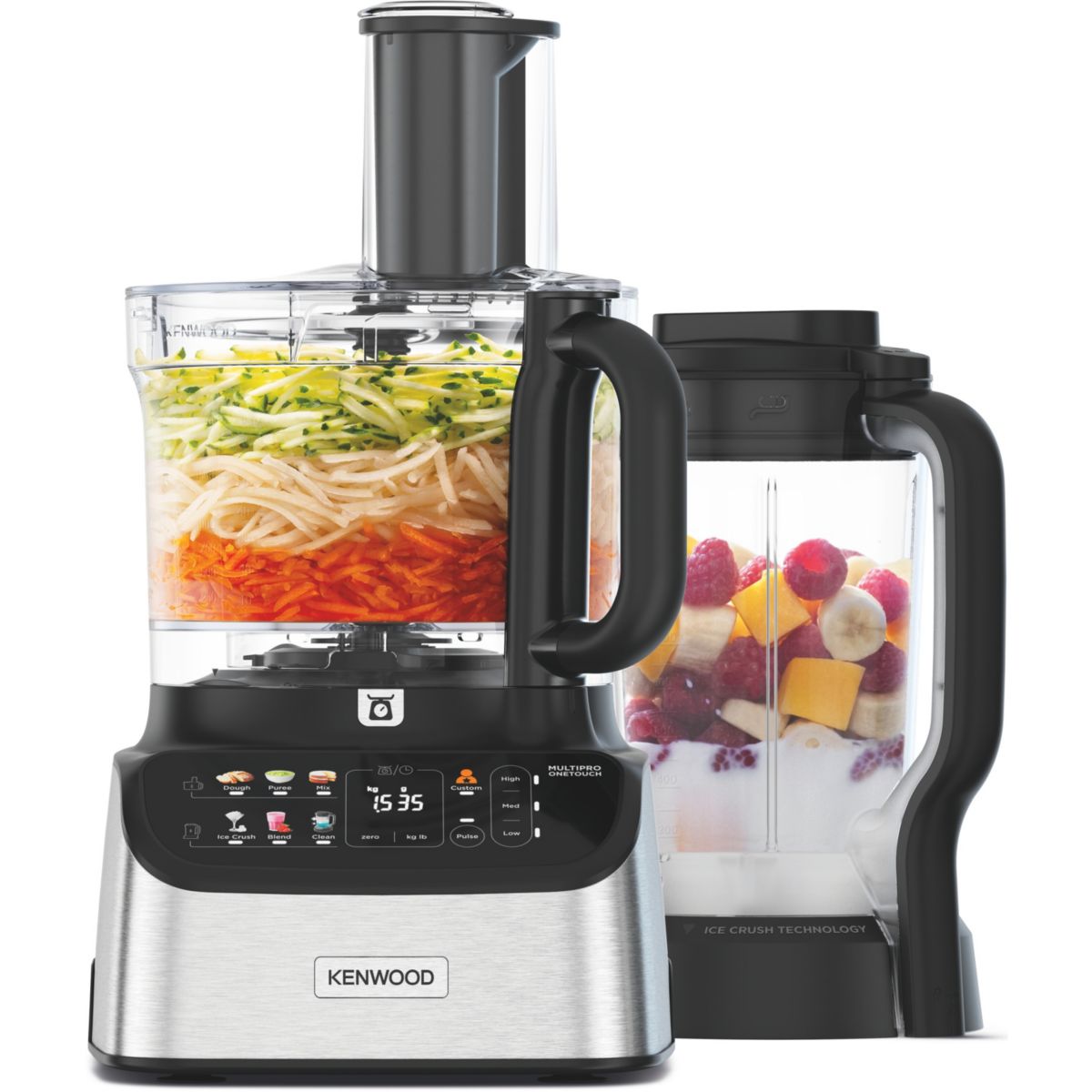 Robot multifonction MultiPro OneTouch FDM73.480SS + blender couleur unique, KENWOOD