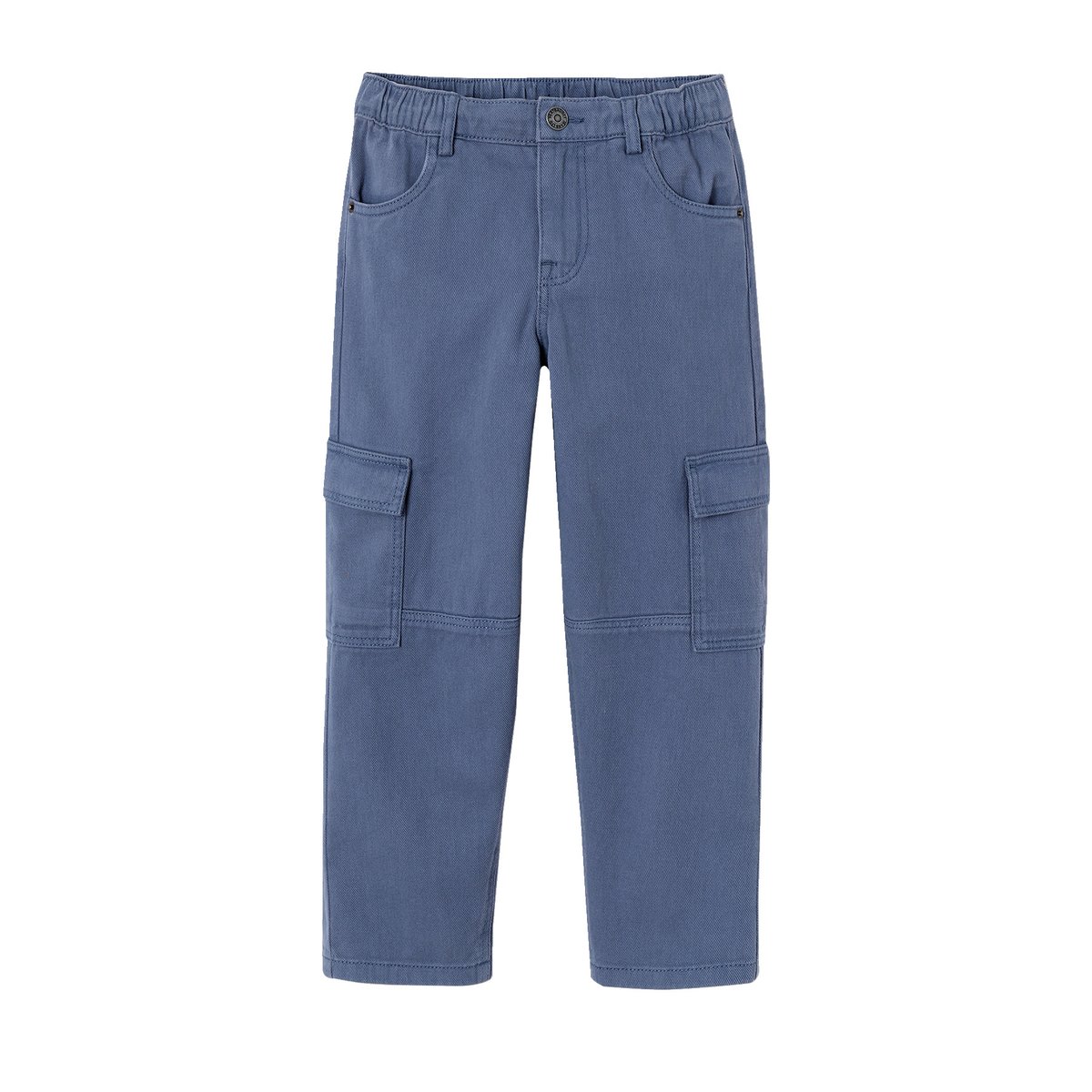 Pantalon battle bleu jean, VERTBAUDET