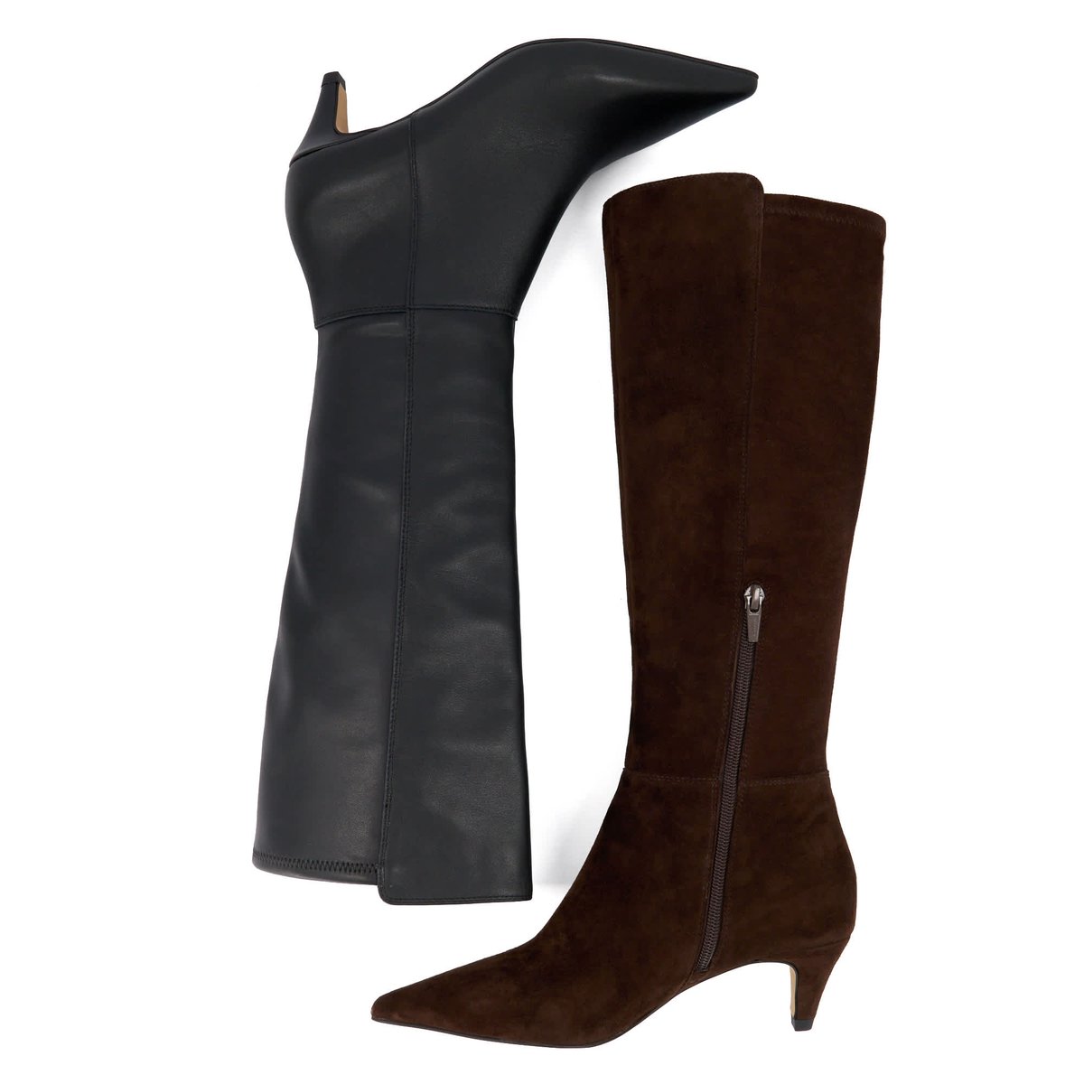 Bottes au genou à talons - SHASA brown-suede, DUNE LONDON
