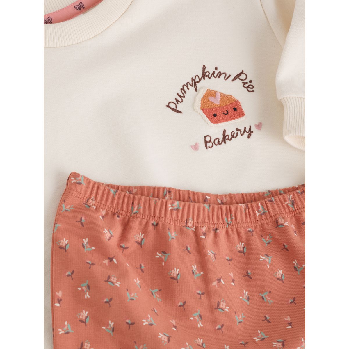 Ensemble sweat et legging citrouille écrue, NEXT