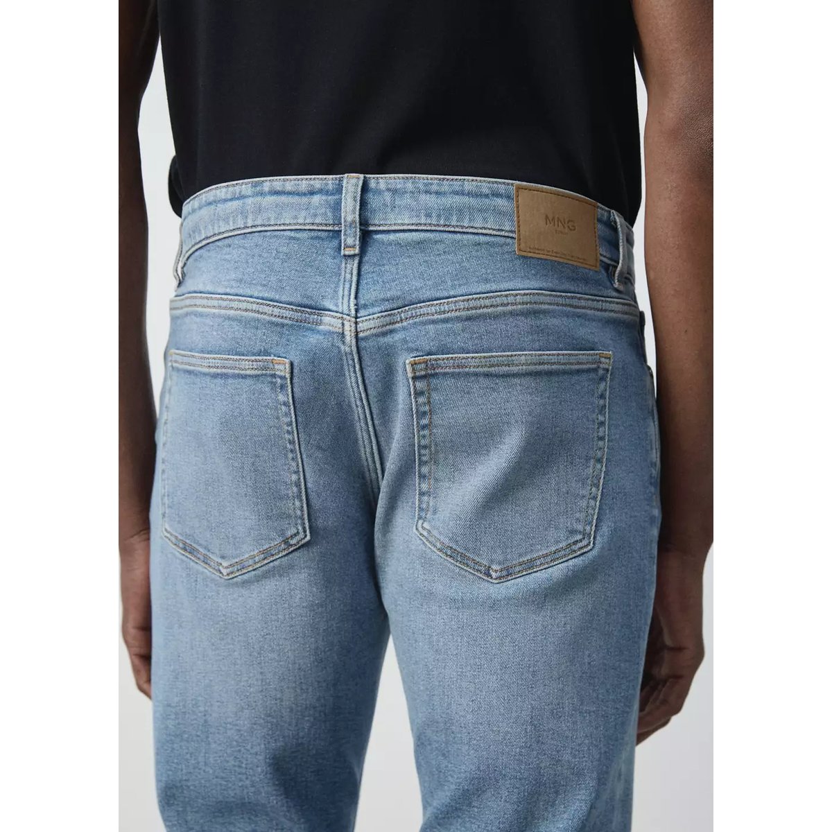 Jean Jan slim fit bleu clair, MANGO MAN