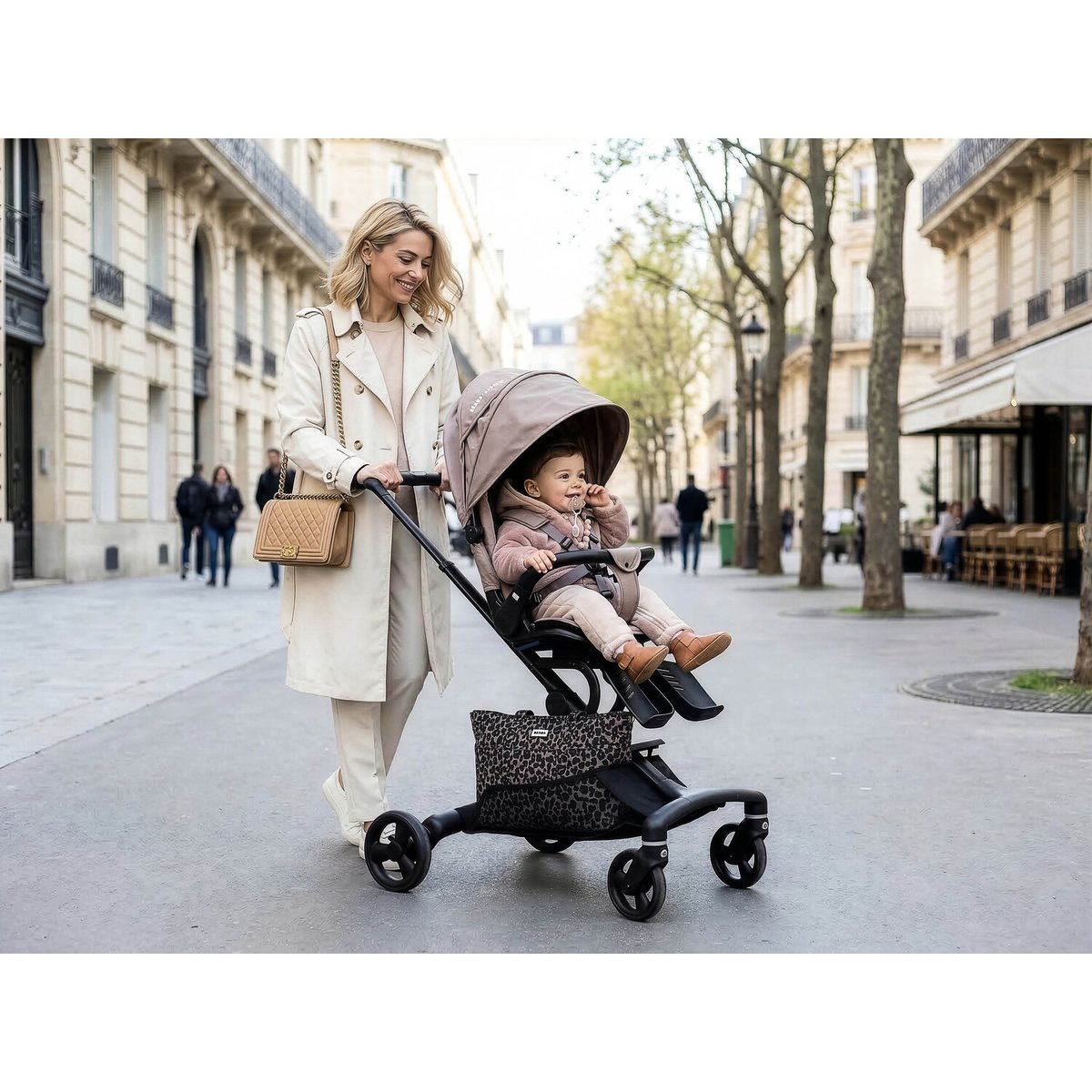 Poussette siège rotatif 360° BABY CRUISER praliné, BEABA