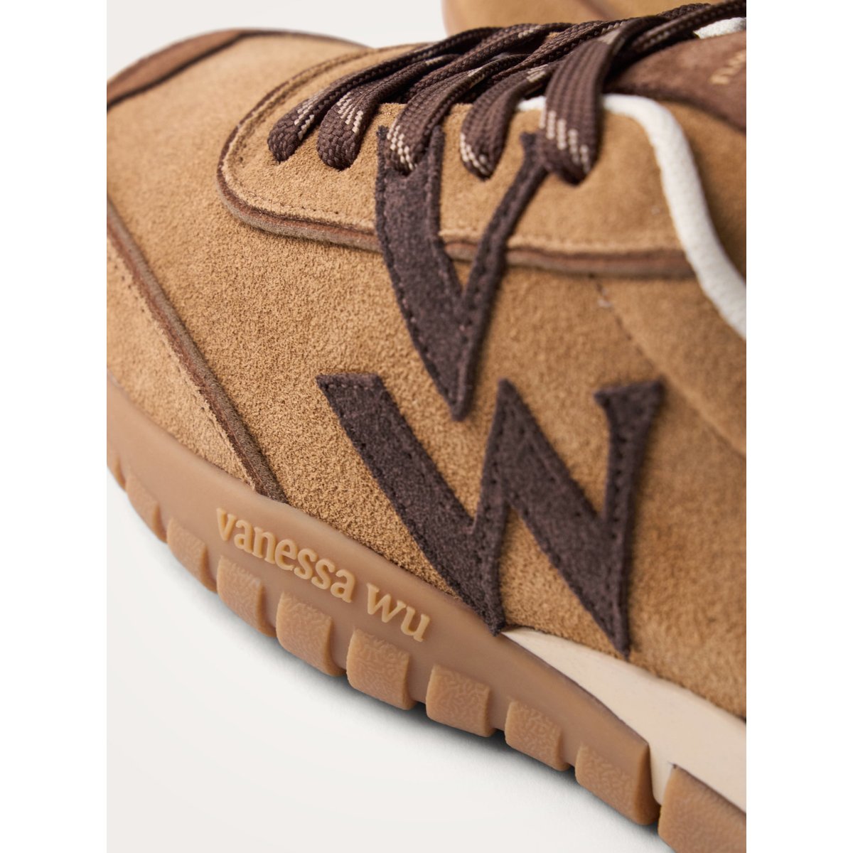 Baskets avec semelle graphique WAVE 1.86 camel, VANESSA WU