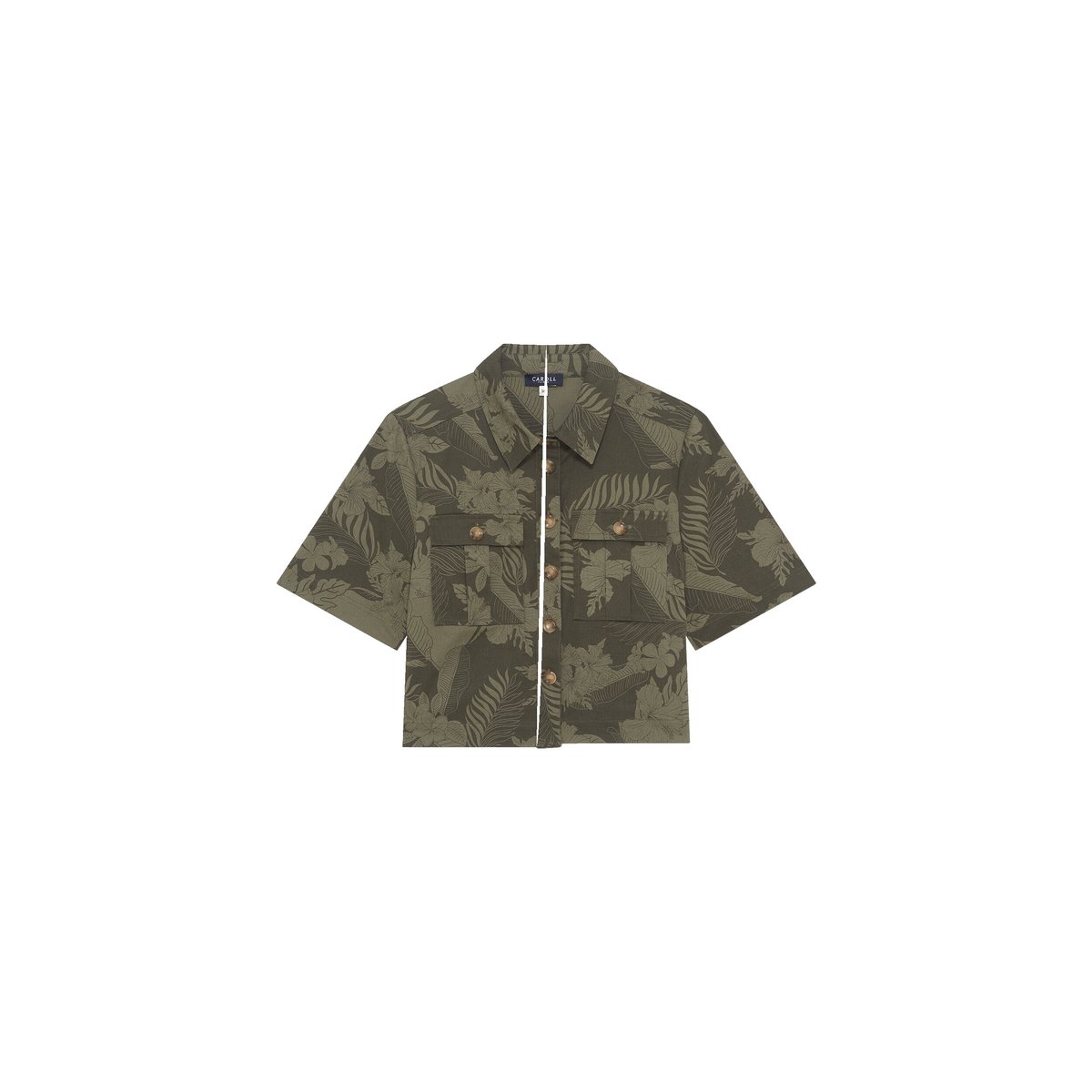 Chemise CLEO vert kaki, CAROLL
