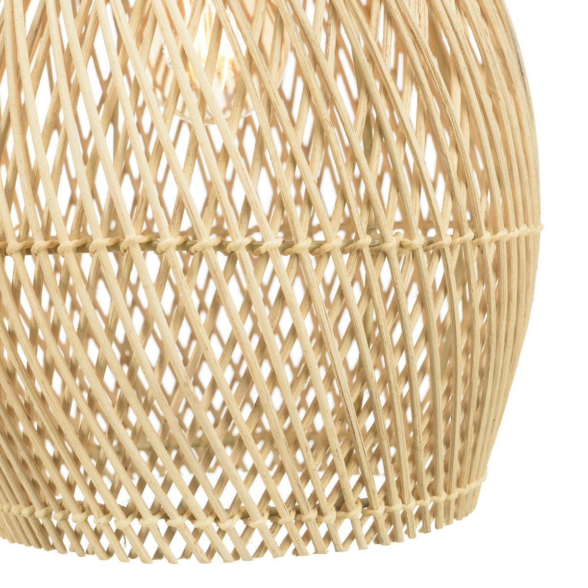 Suspension goutte en rotin 25cm FOLELLI ecru, PIER IMPORT
