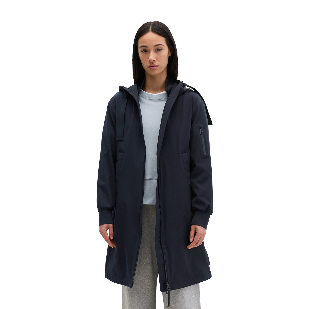 Veste de pluie 3 couches MOP x Function en nylon stretch imperméable bleu foncé, MARC O'POLO