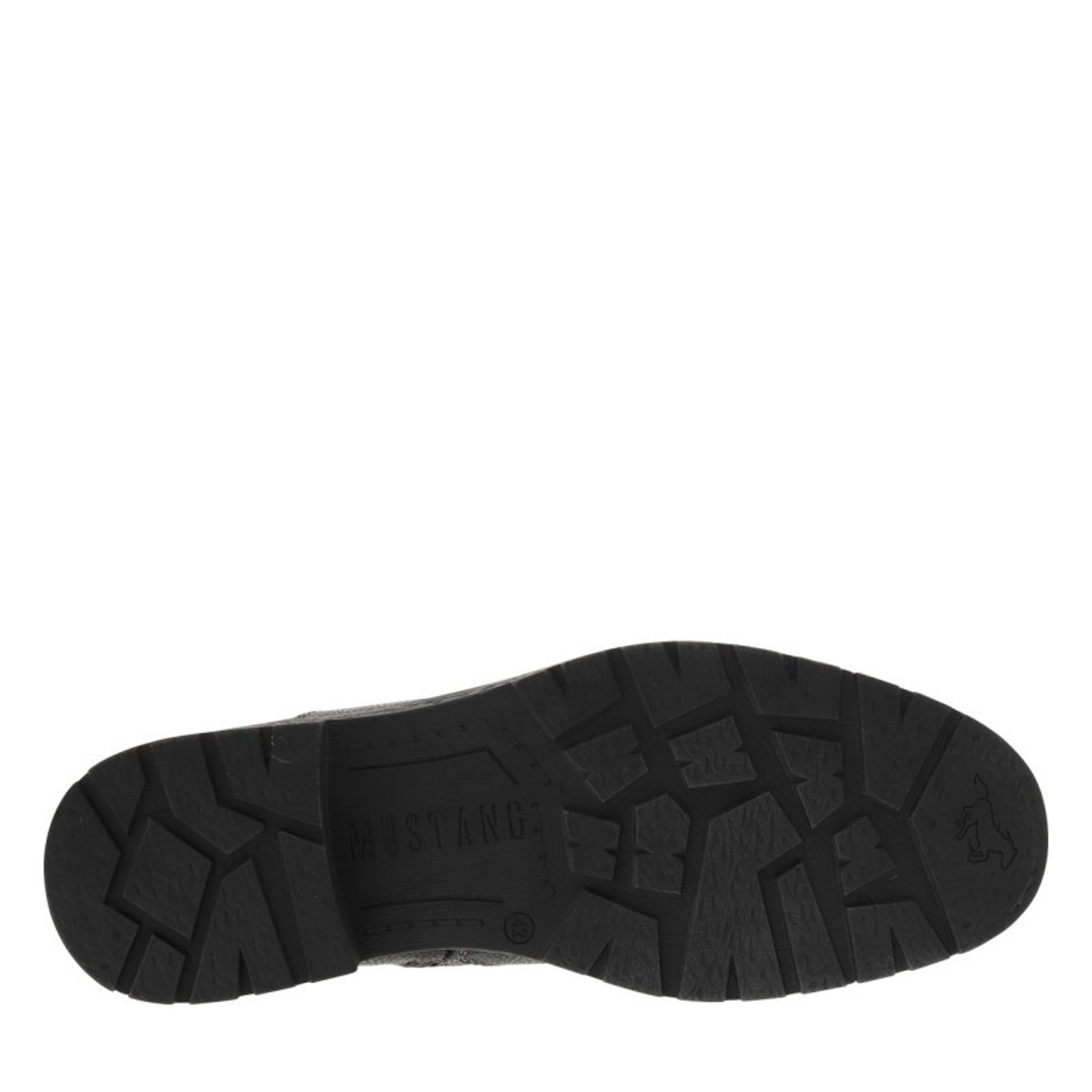 Boots noires à talon plat avec un zip et un soufflet élastiqué noires, MUSTANG