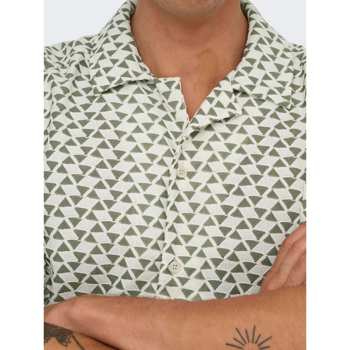 Chemise antique white, ONLY & SONS