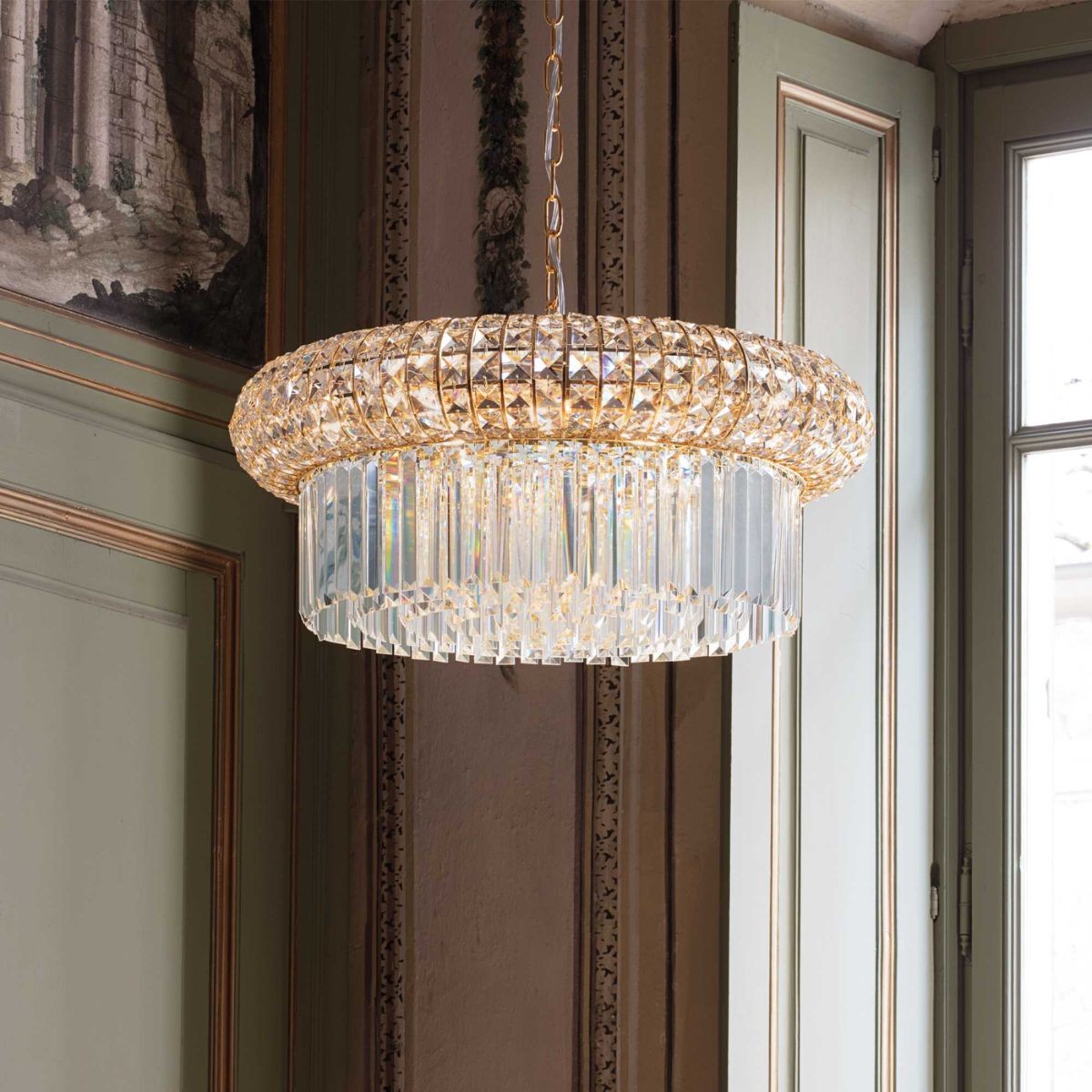 Suspension NABUCCO doré, IDEAL LUX