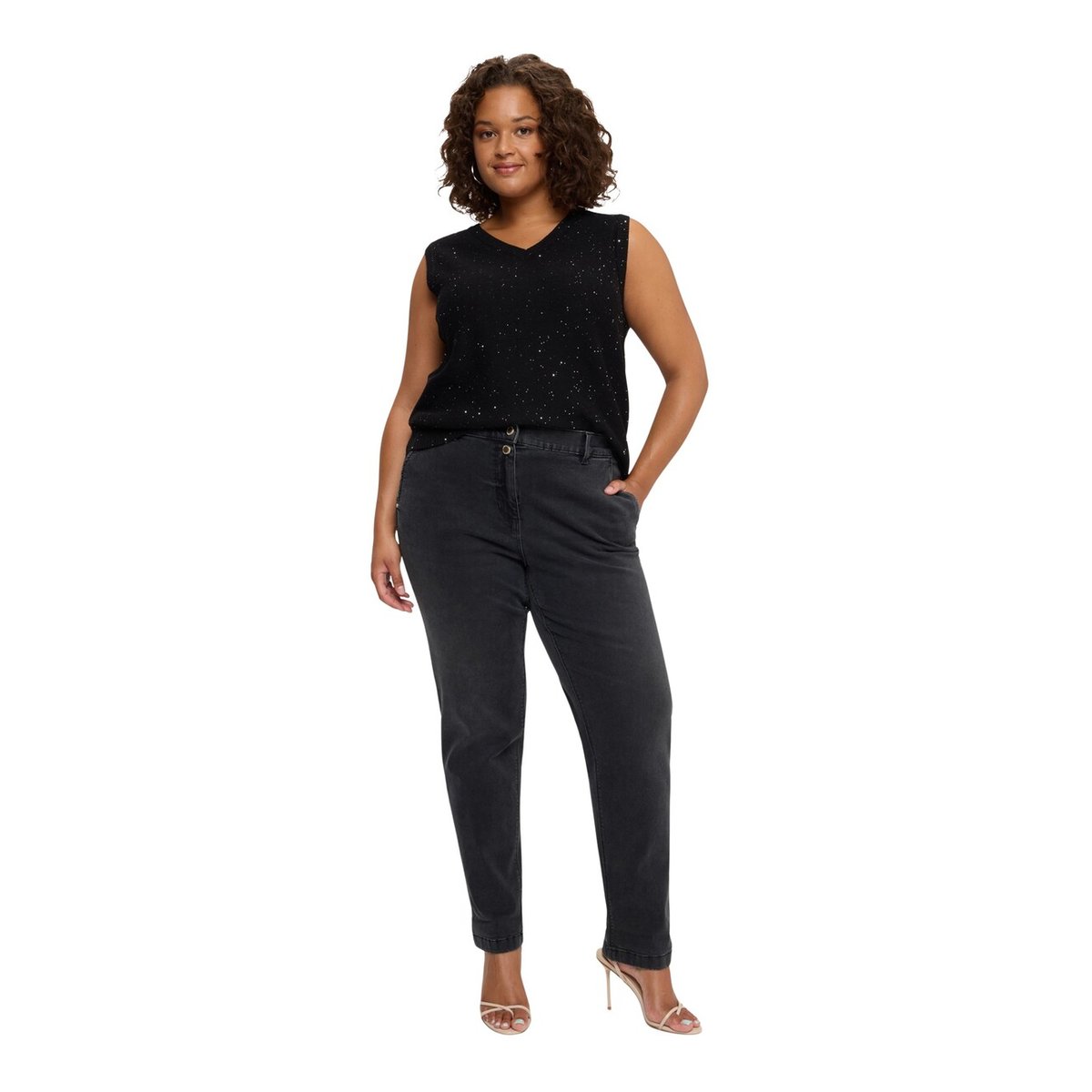 Jean Balloon lavage black noir, FIORELLA RUBINO