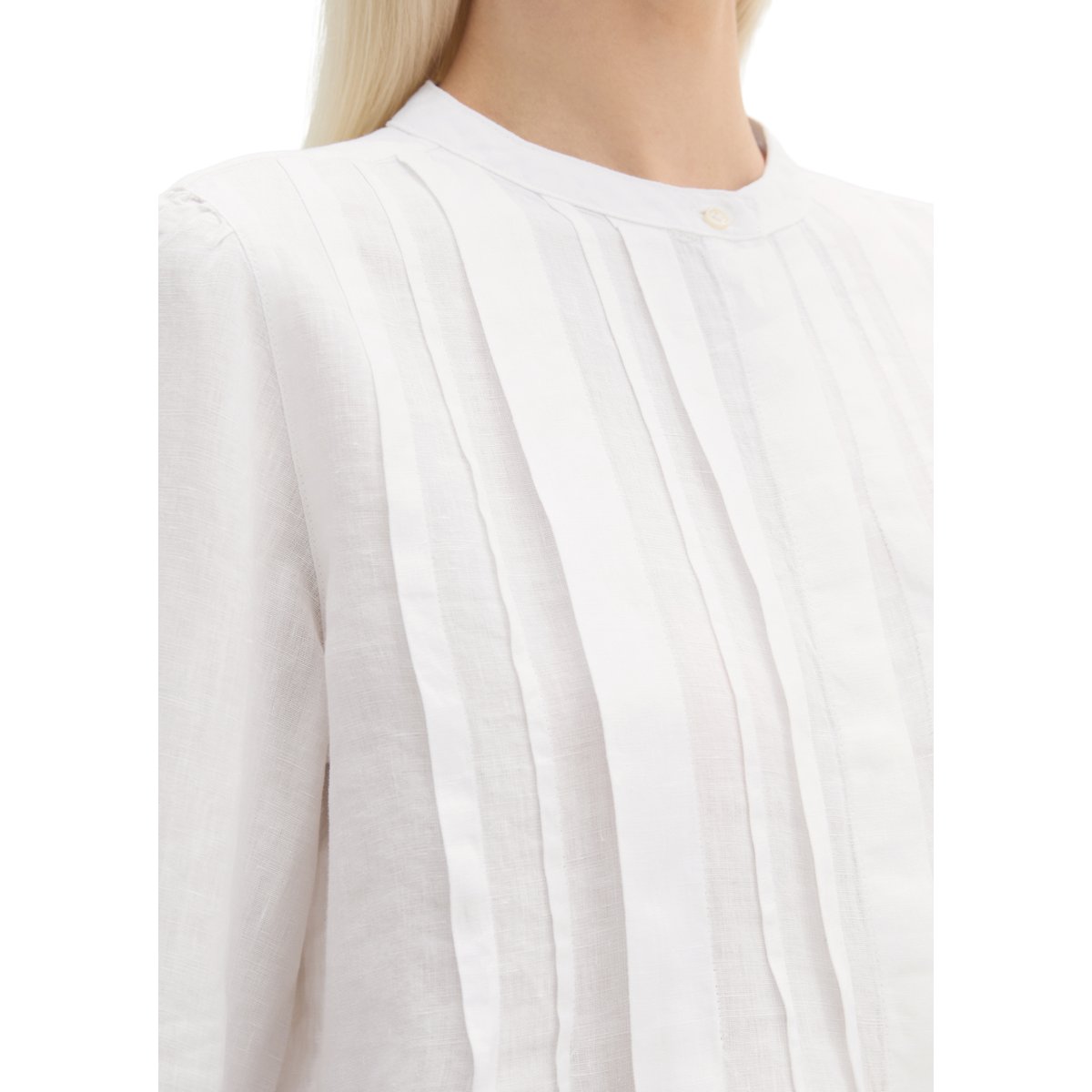 Blouse en lin A-Shape avec fonction de refroidissement naturel blanc, MARC O'POLO