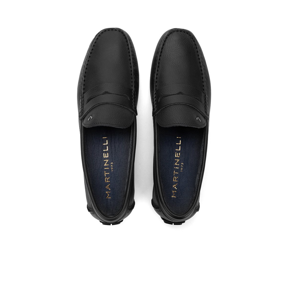 Mocassins cuir Pacific black, MARTINELLI