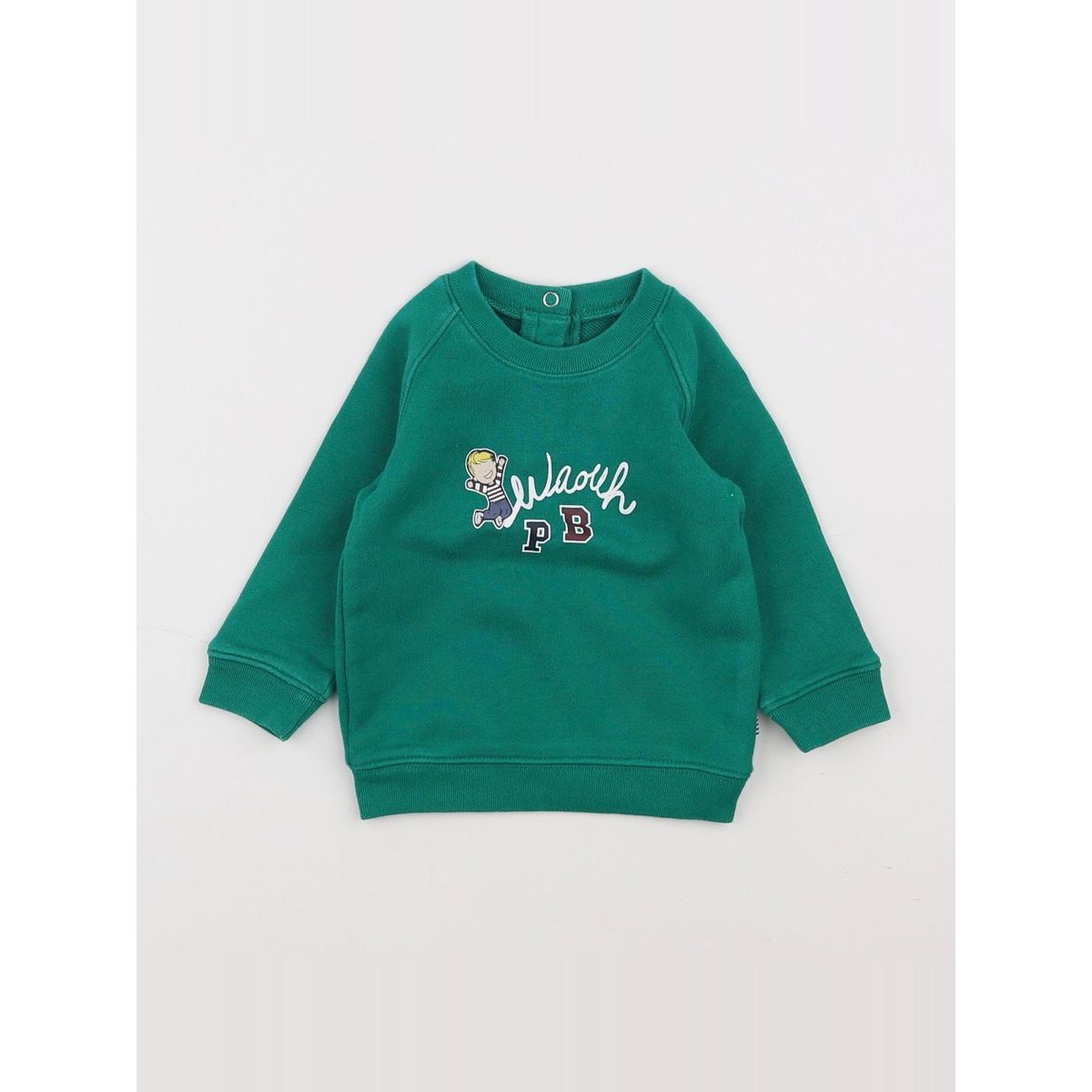 Sweat - Etat satisfaisant vert, PETIT BATEAU