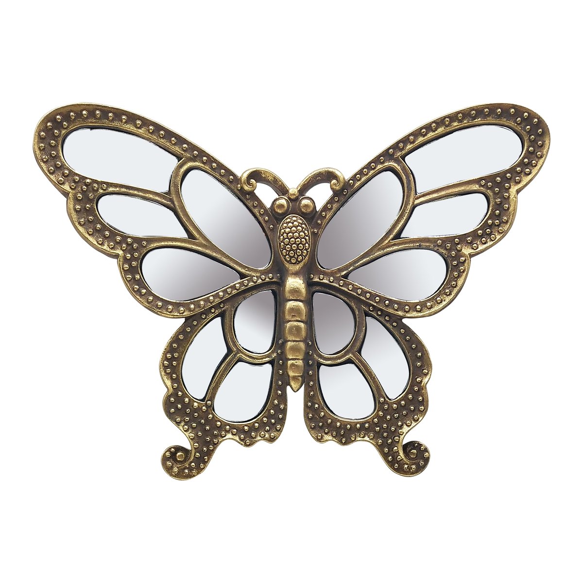 Déco murale papillon 24x18cm or, EMDE
