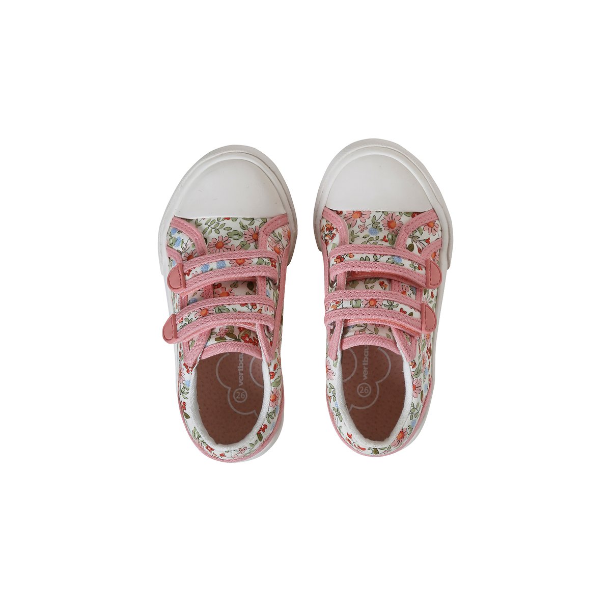 Baskets scratchées collection maternelle rose imprimé, VERTBAUDET