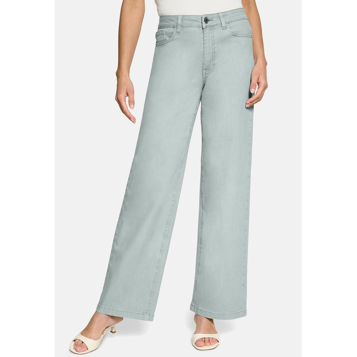 Jean modern fit à jambes larges silver blue, ZERO