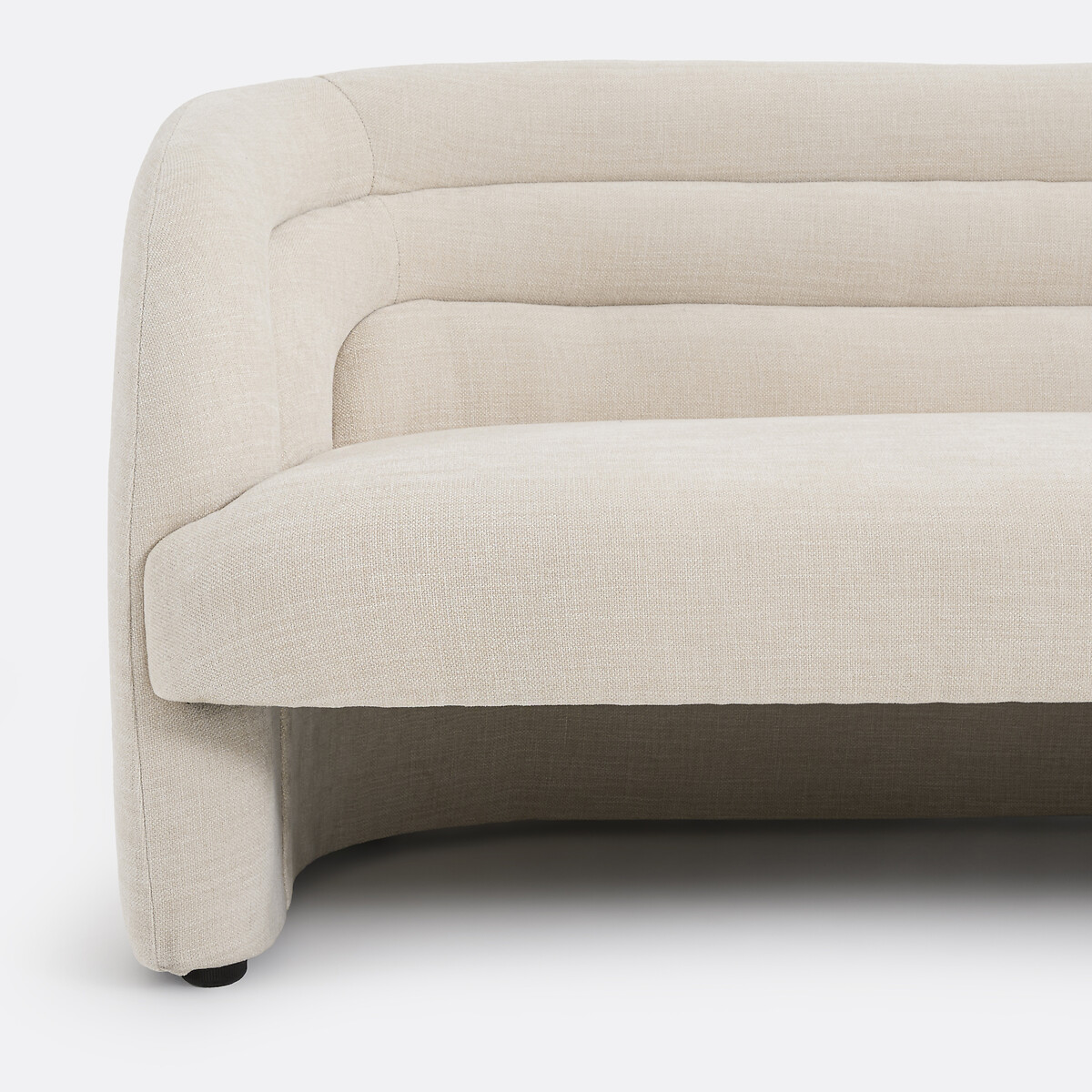 2-Sitzer-Sofa, aus feiner Chenille, QUITY beige, LA REDOUTE INTERIEURS
