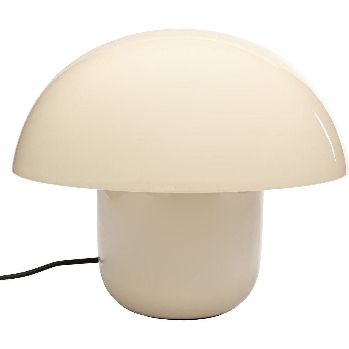 Lampe à poser Mushroom Shiny écru 27cm beige, KARE DESIGN