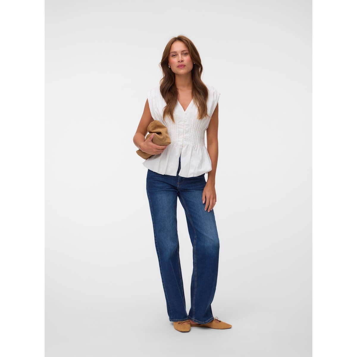 Top snow white, VERO MODA