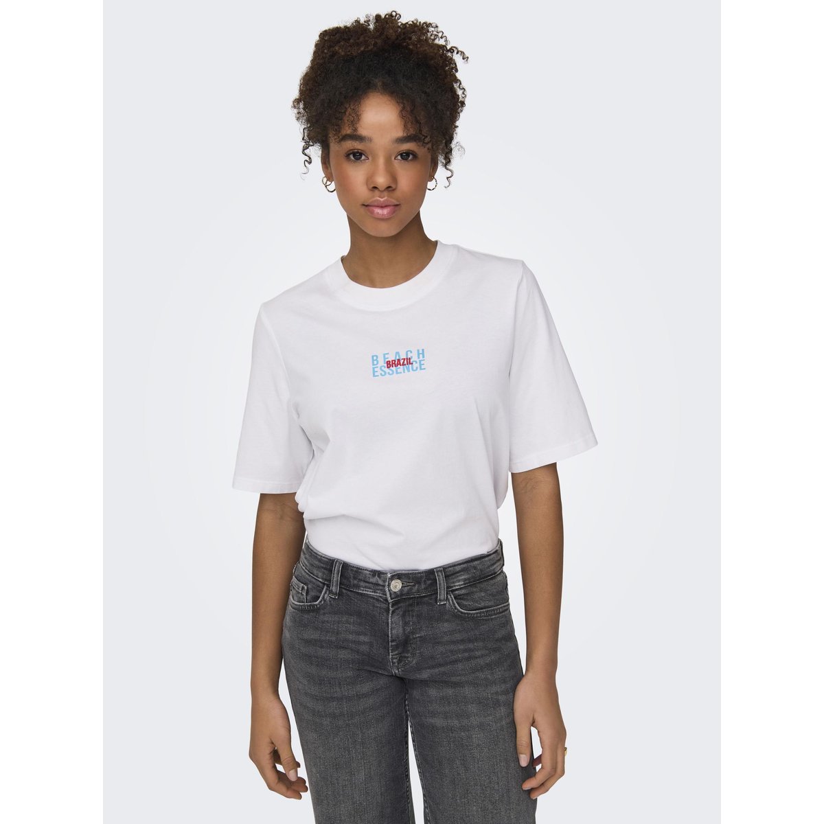 T-Shirt bright white, ONLY