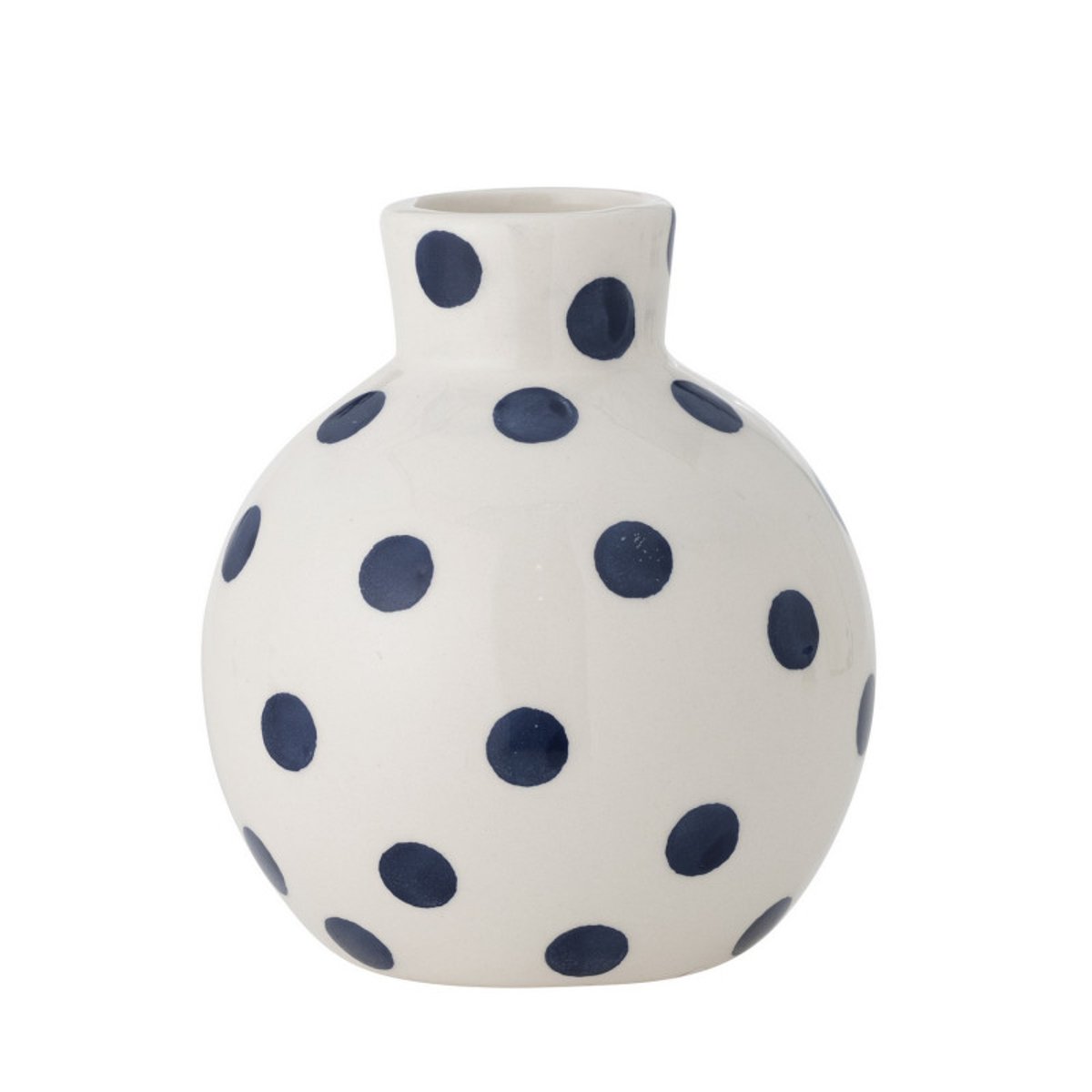 Petit vase à pois céramique  Fian bleu, BLOOMINGVILLE