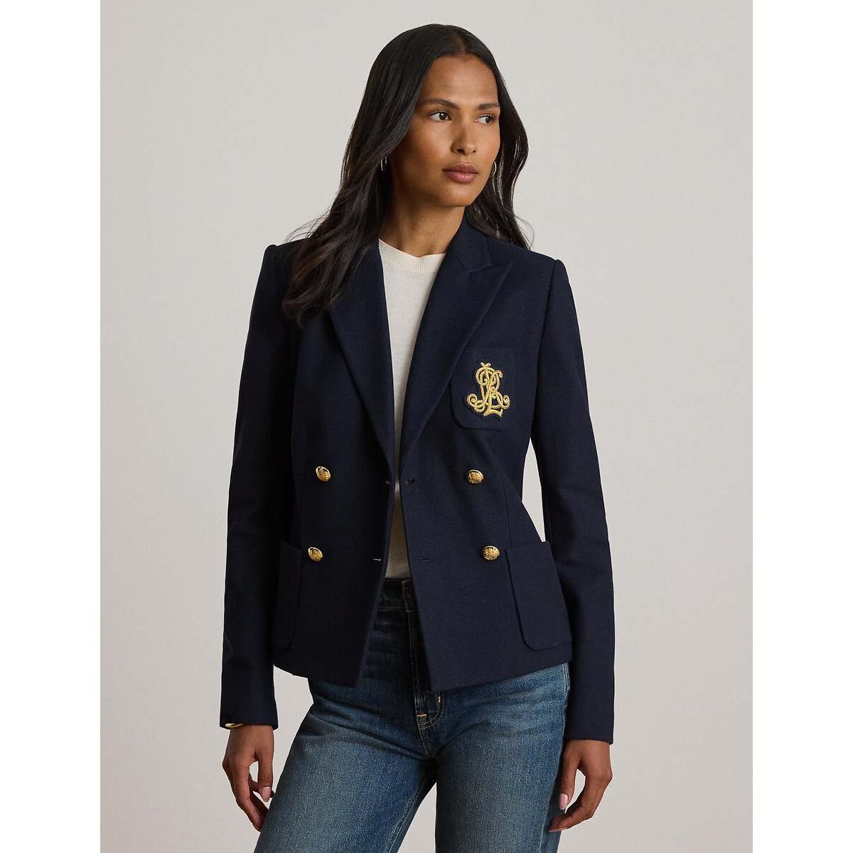 Veste blazer croisée marine, LAUREN RALPH LAUREN