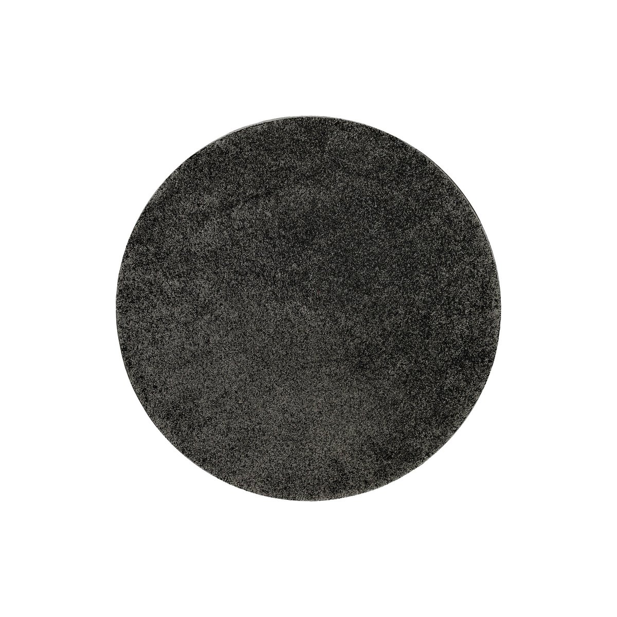 Tapis rond uni à poils courts , Wogh anthracite, WECON HOME