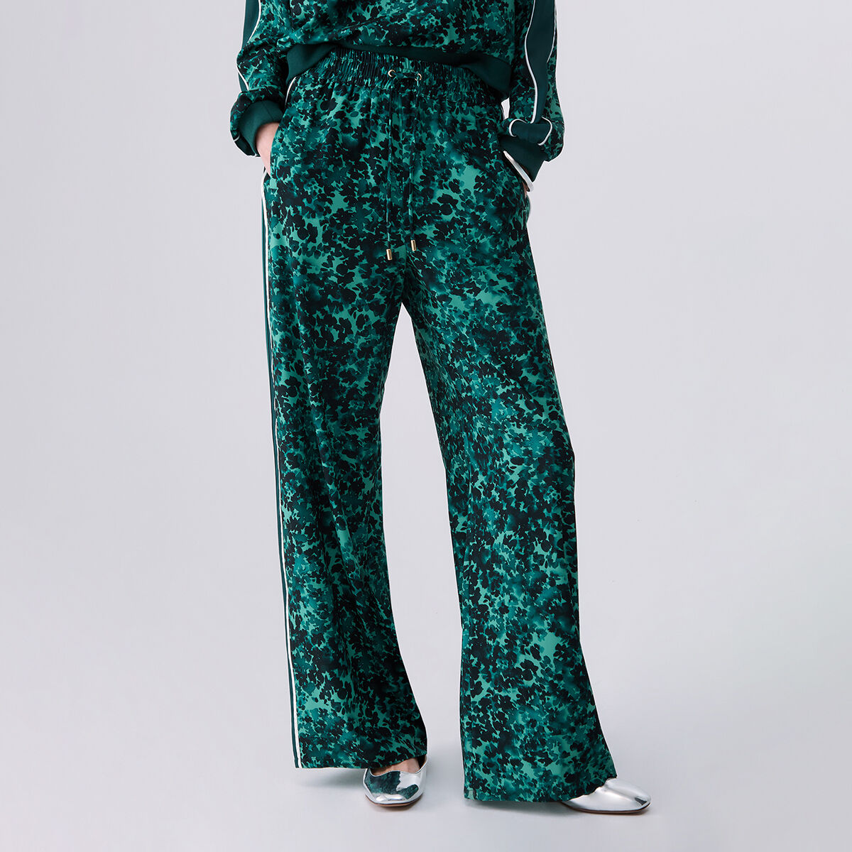 Pantalon en crêpe vert, LIU JO