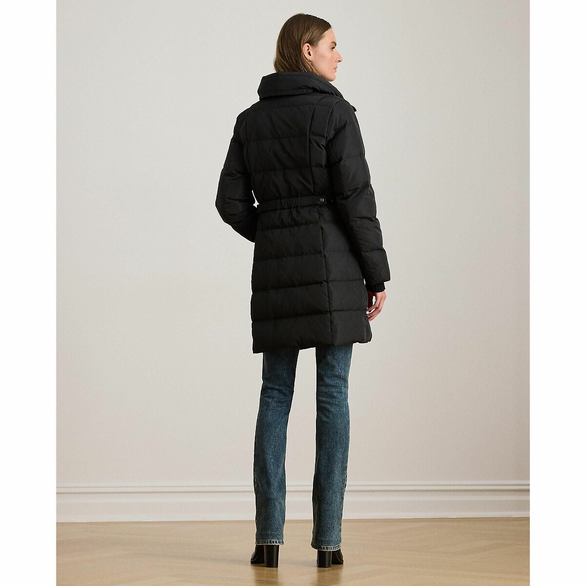 Long Hooded Padded Jacket black, LAUREN RALPH LAUREN
