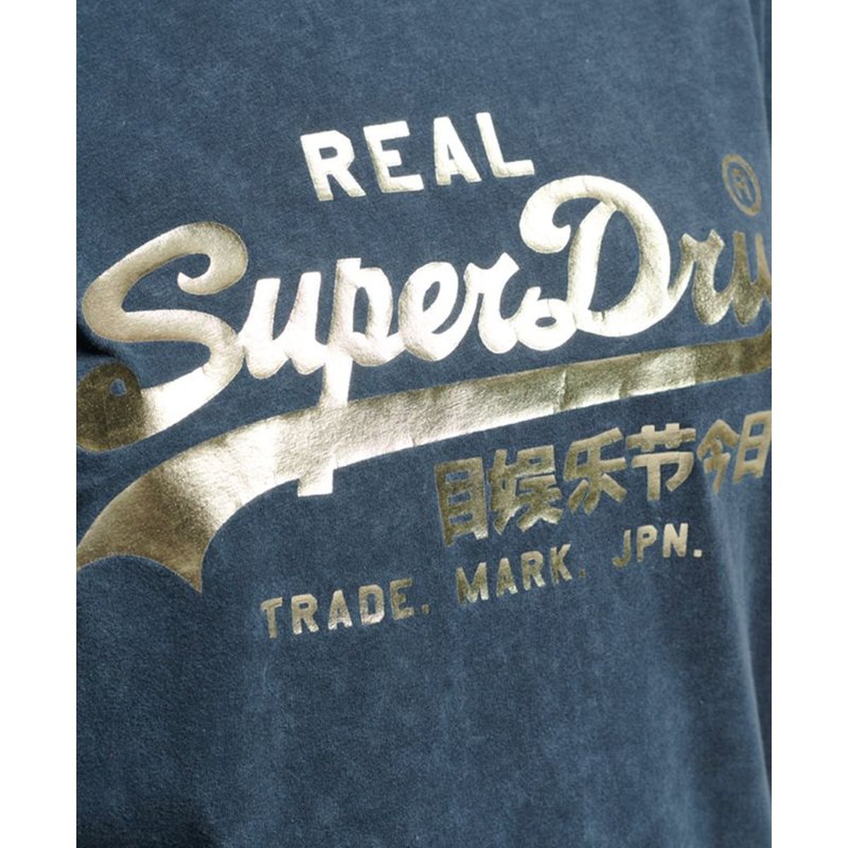 T-shirt fantaisie Vintage Logo bleu encre, SUPERDRY