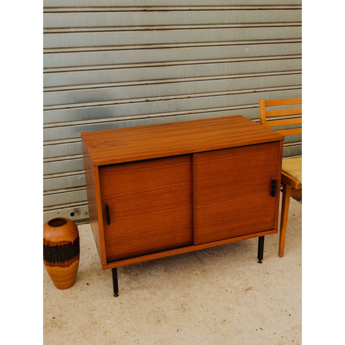 Buffet en bois Gustave N°1652 - Bon état bois foncé, DEBONGOUT