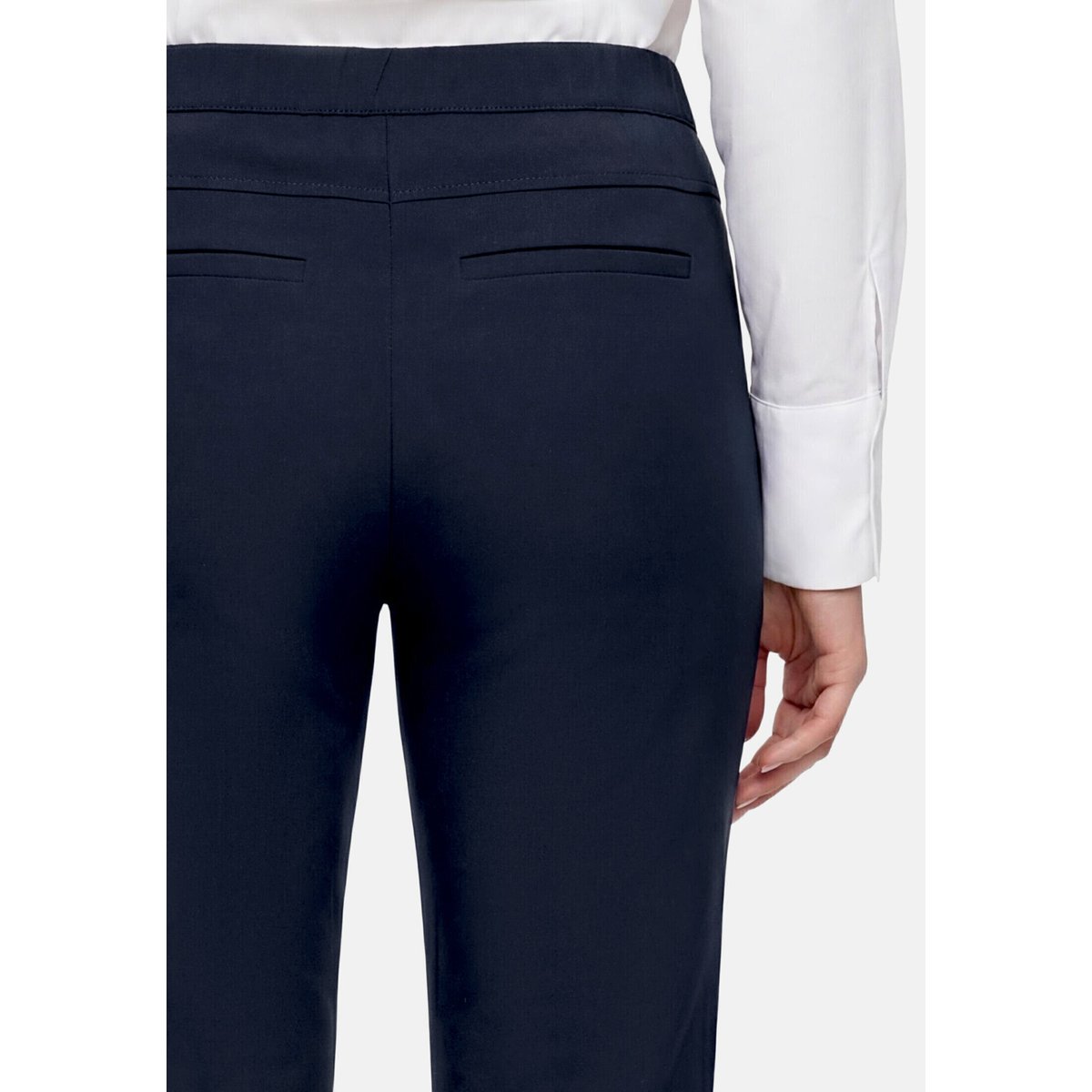 Pantalon stretch à taille élastique dark sky, BETTY BARCLAY