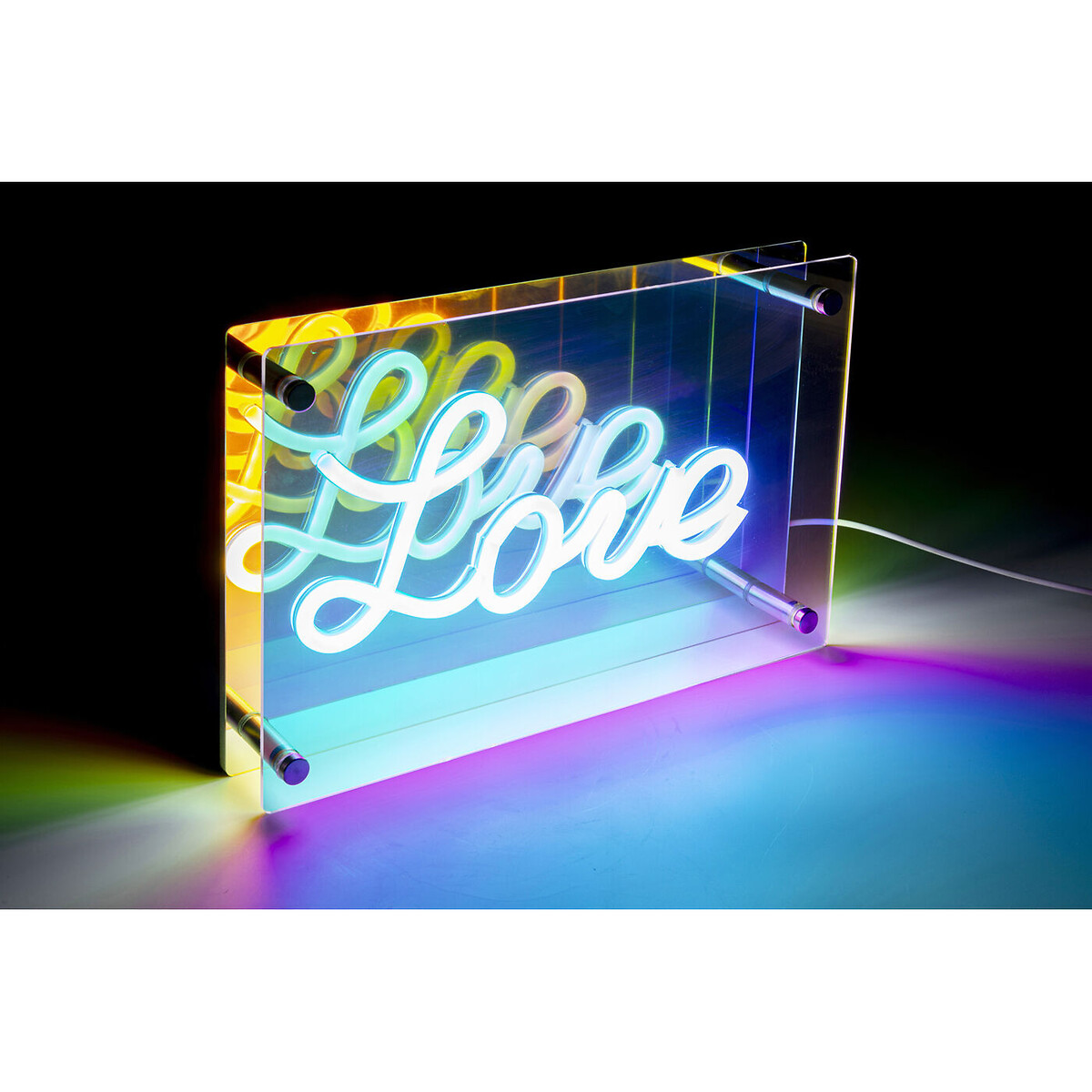 Lampe à poser LED Font LOVE transparent, KARE DESIGN