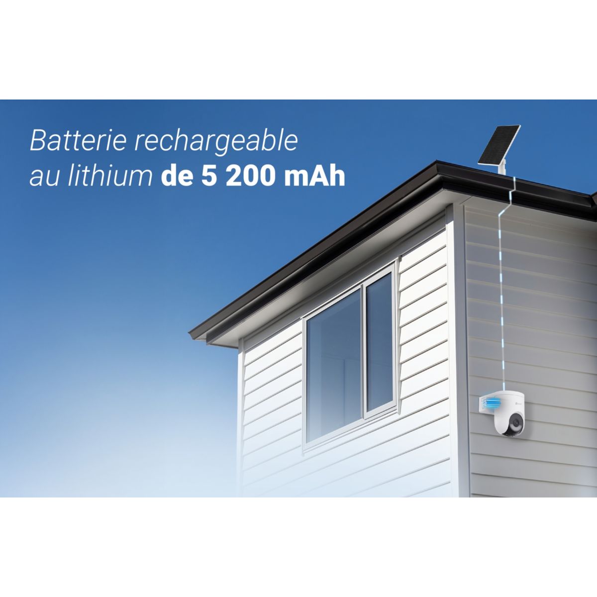 Caméra de surveillance HB8 Lite +5w solar panel couleur unique, EZVIZ