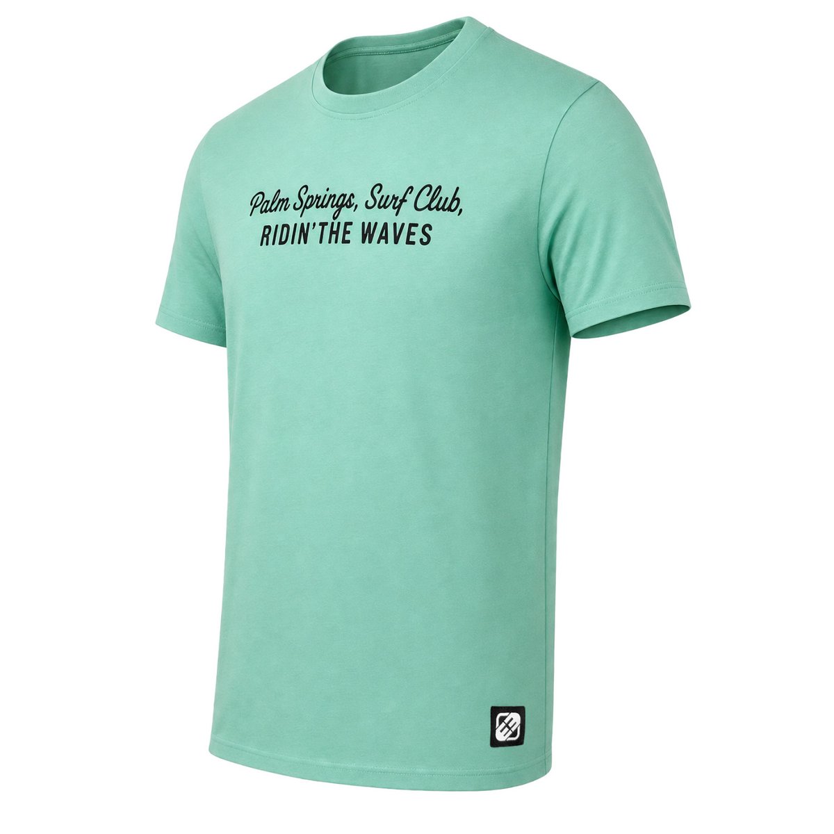 Tee Shirt en coton Club vert/noir, FREEGUN