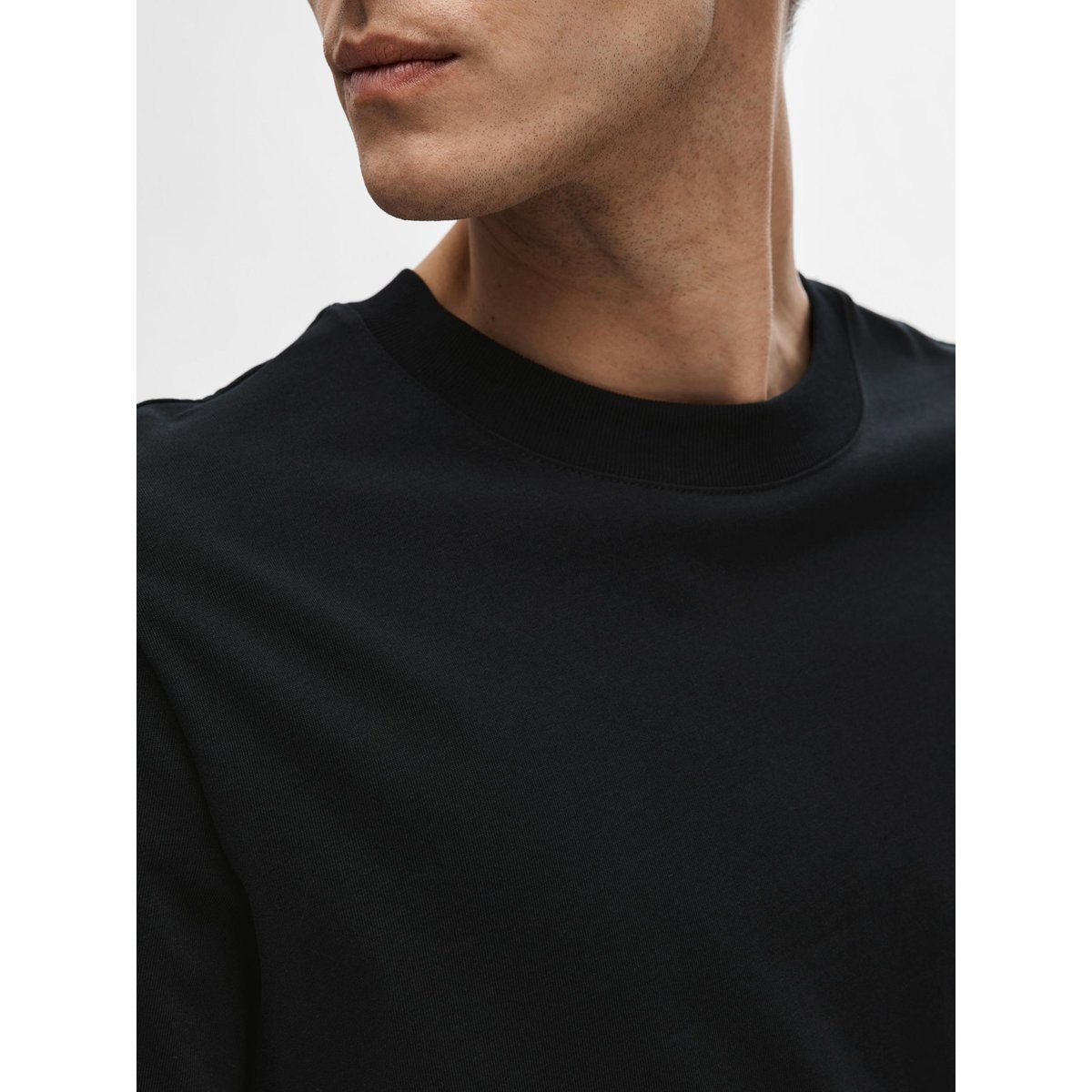 T-Shirt noir - black, SELECTED