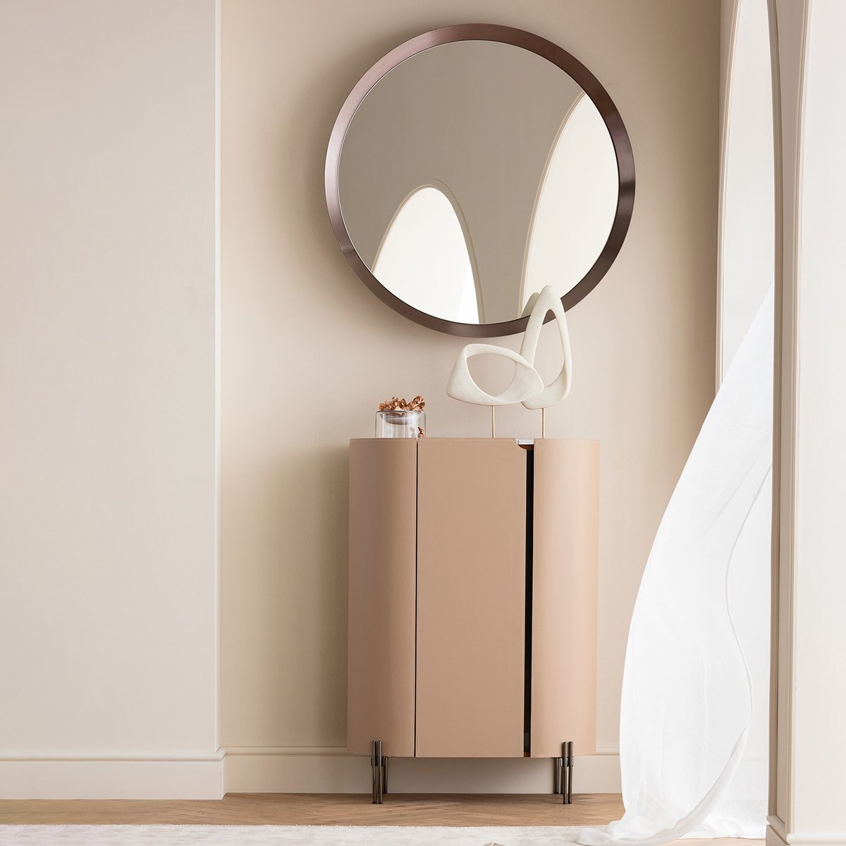 Buffet haut en simili, TANGO marron, KARE DESIGN